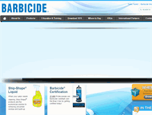Tablet Screenshot of barbicide.com